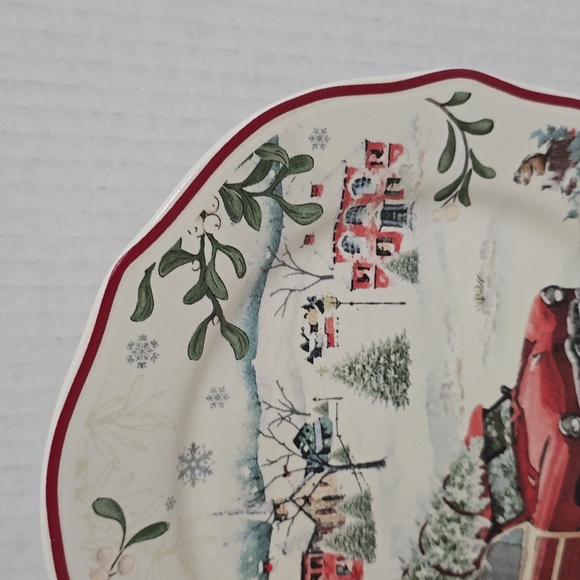 Set of 4 Better Homes and Garden Festive Holiday Plates - Picture 5 of 16